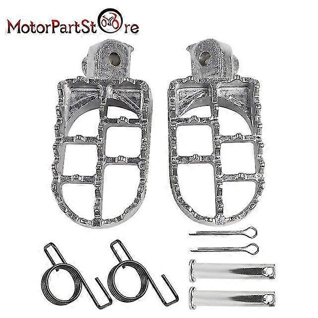 Fußrasten Für Honda Crf Xr 50 70 80 100 150 Tw200, Yamaha Pw50 Pw80 Ttr 50 90, Kawasaki Klr650 Klx110 – Silber