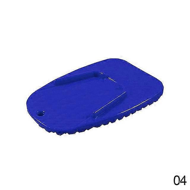 Stück Schwarzer Universal-motorrad-seitenständer Aus Kunststoff, Rutschfeste Platte, Seitliche Verlängerung, Stützfuß – Blau