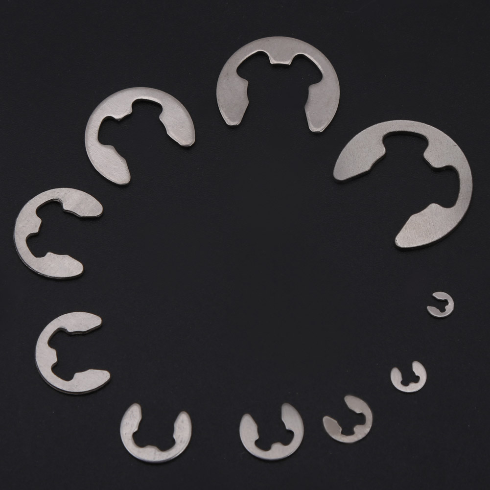 200 Stück Edelstahl-e-clip-e-ring-sicherungsring-sortiment M1,5 M10