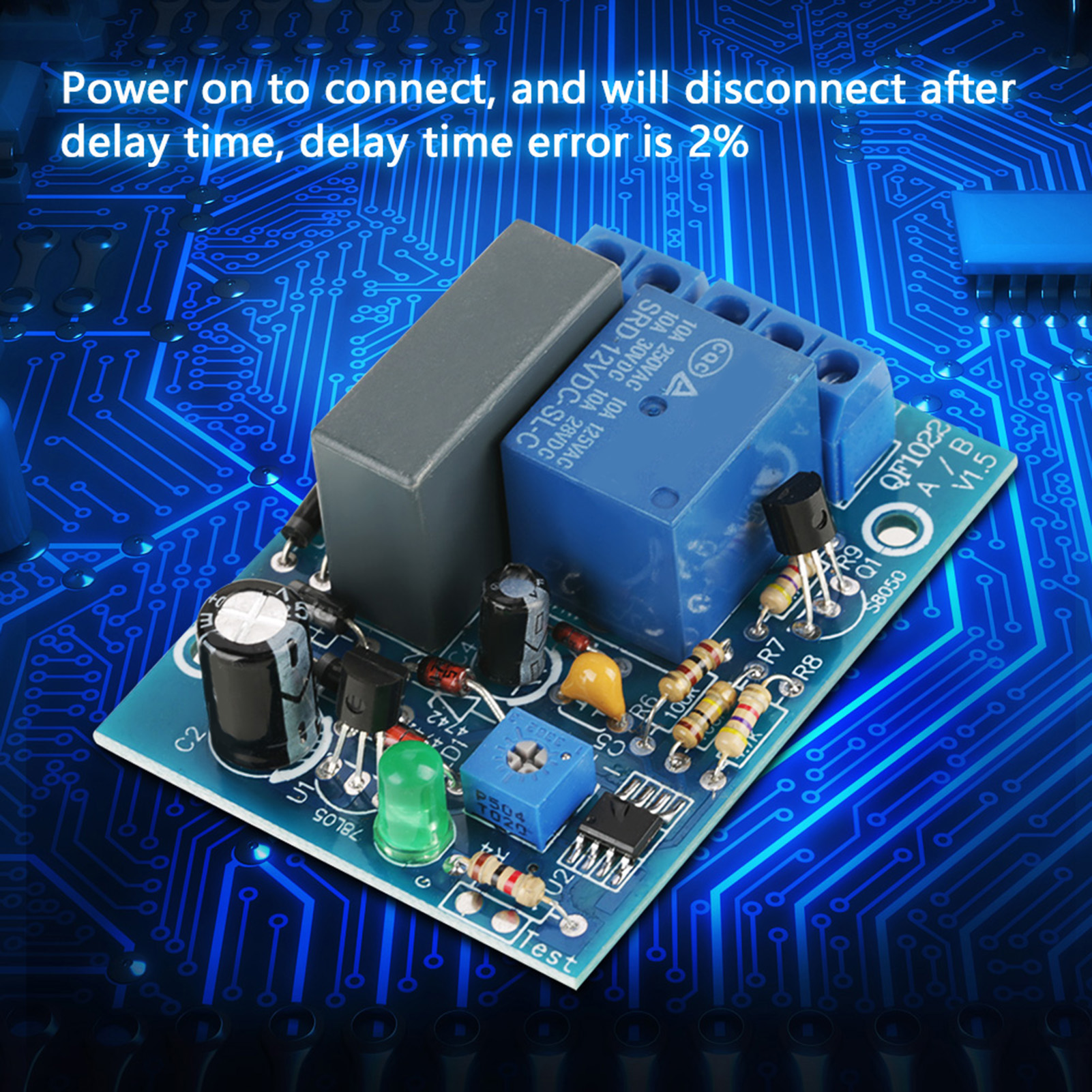 220vac Einstellbarer Timer-verzögerungsschalter Mit Abschaltverzögerung, Zeitrelaismodul, Last (010 Std.)