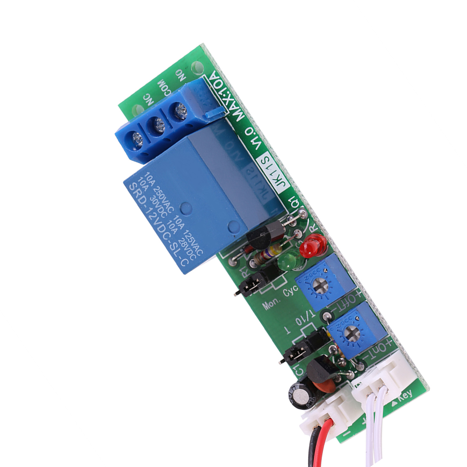 Einstellbares Zykluszeit-verzögerungs-ein/aus-schalterrelaismodul (dc12v,0-24h)