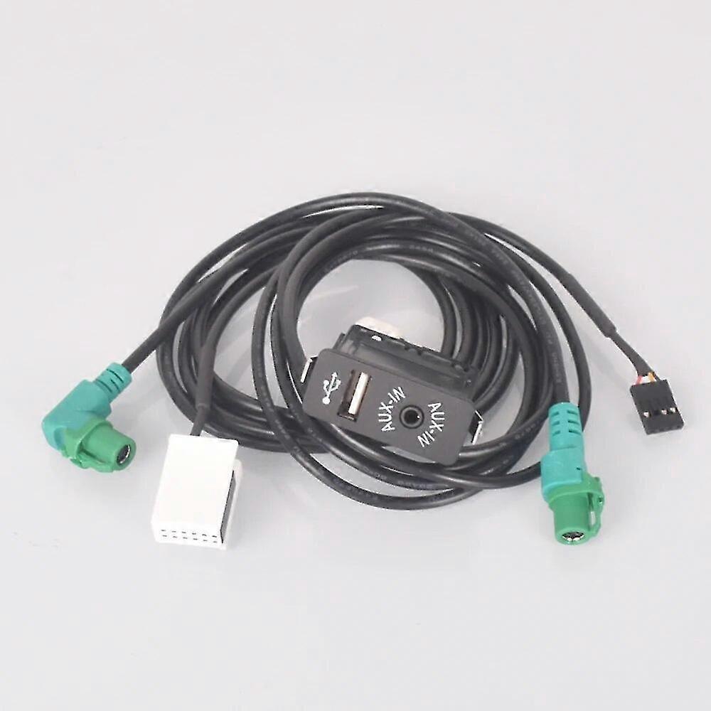 Usb-aux-schalter + Kabeladapter Für Bmw E60 E61 E63 E64 E87 E90 E70 F25 F01 F02 F03 F04 F12 F13--a