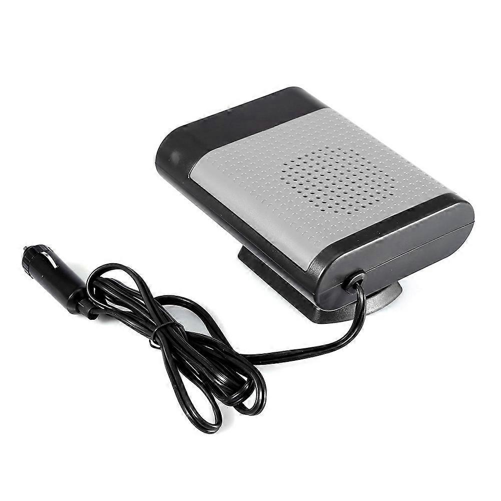Tragbarer 12v-elektro-fensterheizer Für Autos, Heiztrockner, Windschutzscheibenlüfter, Entfroster (grau)