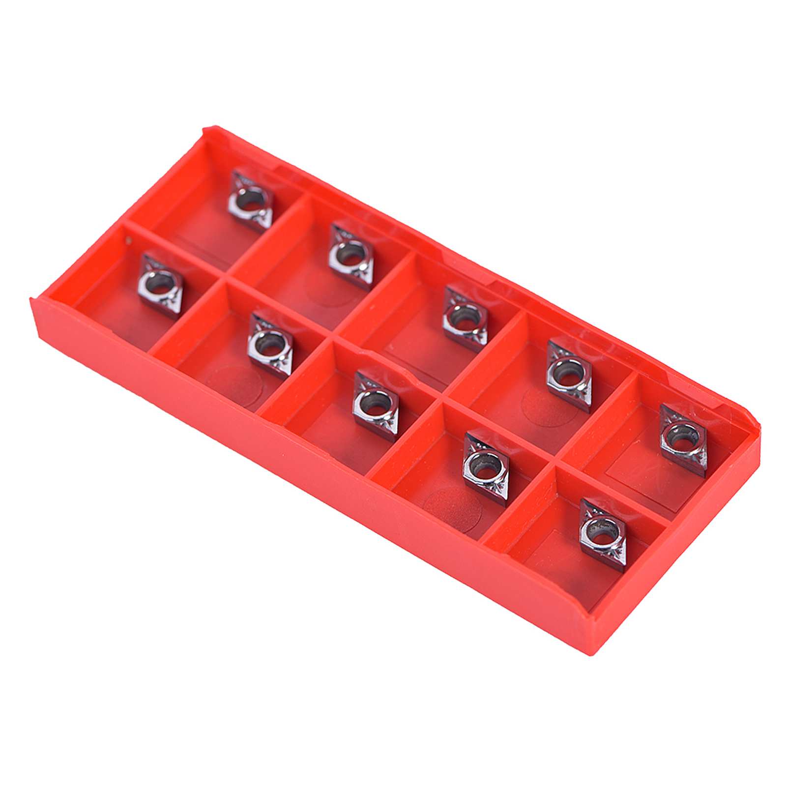 10-teiliges Set Cnc-hartmetall-wendeschneidplatten Für Drehmaschinen Mit Box Dcgt070204-ak