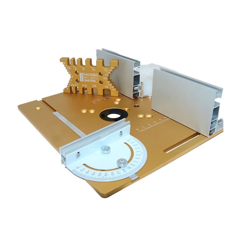 Frästisch-einsatzplatte Aus Aluminiumlegierung Für Holzfräsen, Wendeplatten, Trimm- Und Graviermaschinen