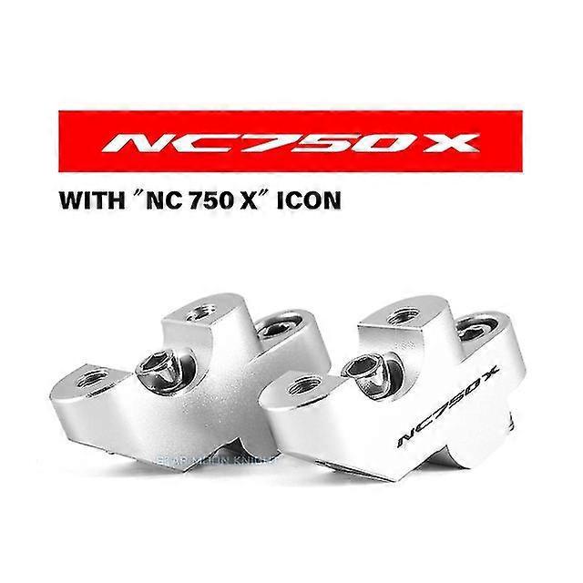 Für Honda Nc 750 X Nc750x 2016–2021 Cb500x Cb500f Cb300f Motorradzubehör: Lenkererhöhung Mit Klemme – Silber – Nc750x