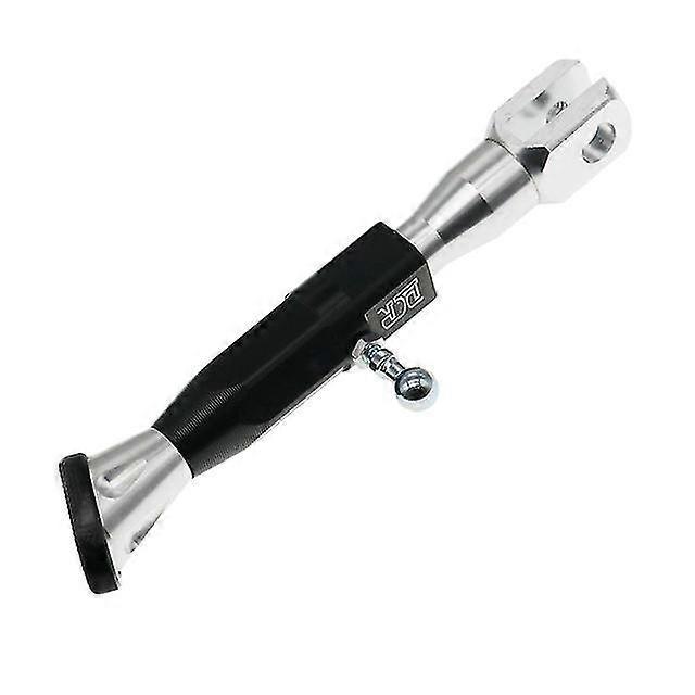 Moflyeer Motorrad-seitenständer, Höhenverstellbar 2125 Cm, Motorroller-fußhalterung, Cnc-gefräster Seitenständer Aus Aluminiumlegierung – Silber