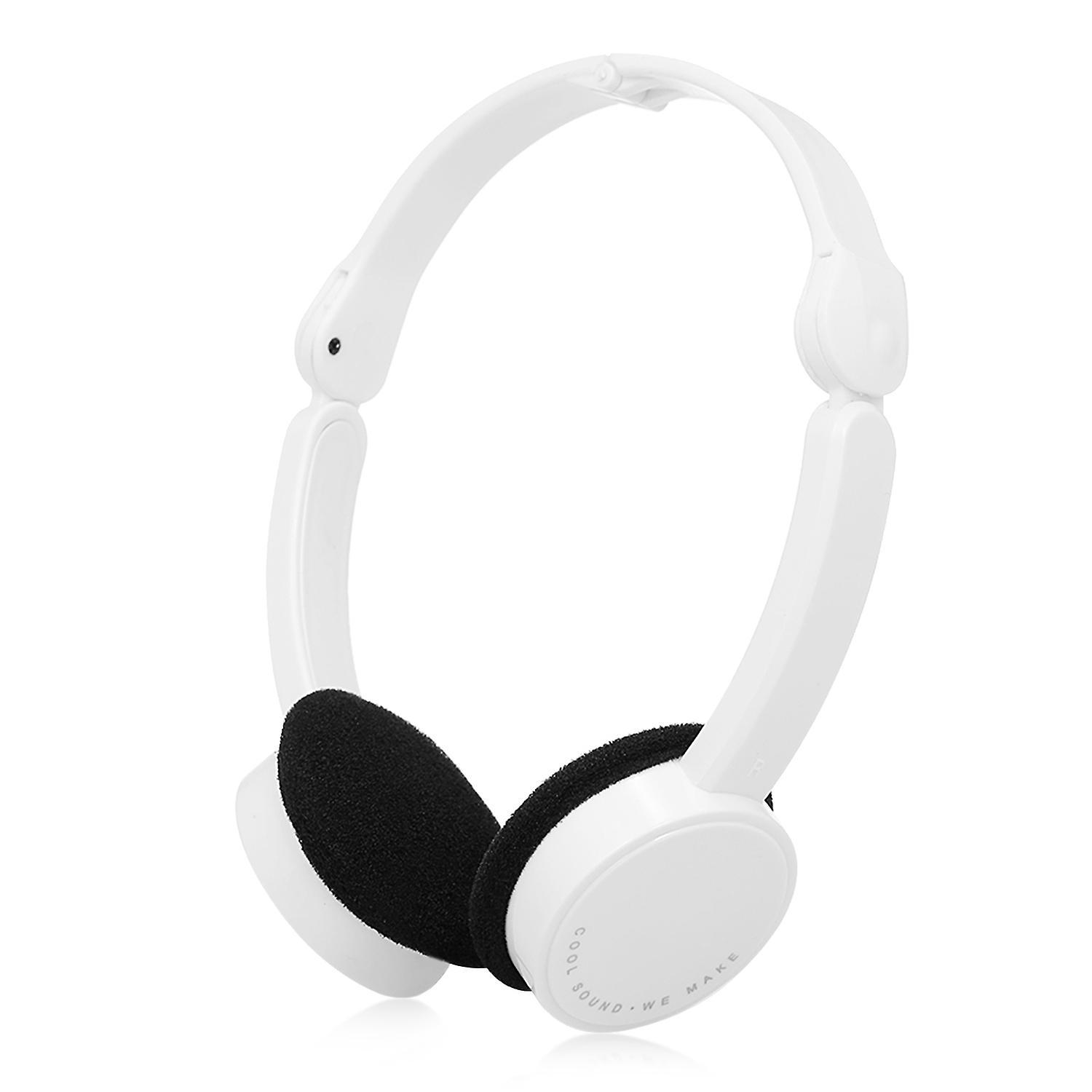 Kabelgebundener Over-ear-kopfhörer Mit 3,5-mm-klinkenstecker, Faltbar, Sport-headset, Tragbar, Musik-ohrhörer Für Kinder, Mp4/mp3-fähig, Größe S – Weiß