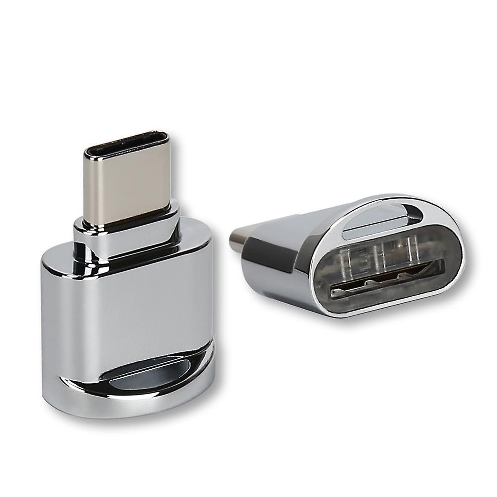 Usb-typ-c-kartenleser Aus Aluminiumlegierung, Tf-flash-speicherkartenleser, Otg-adapter Für Macbook Und Windows