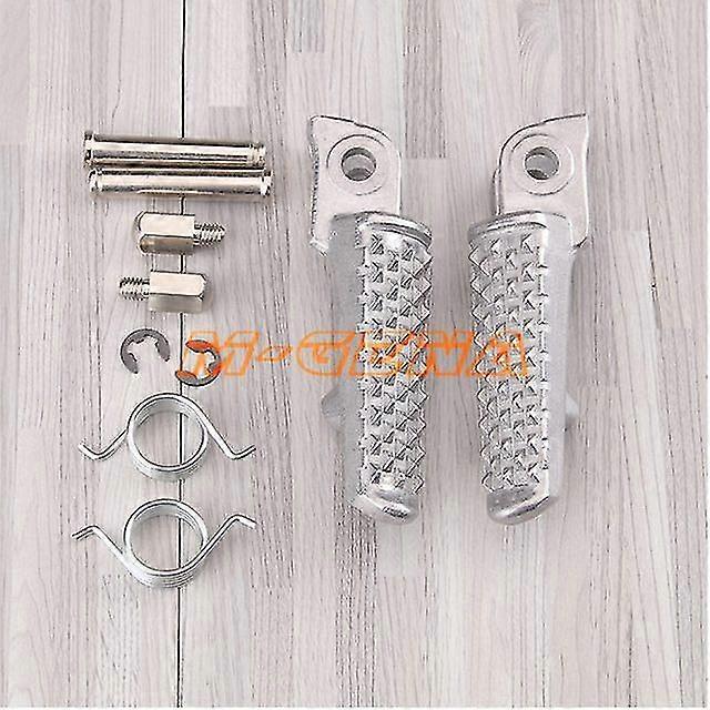 Motorrad-fußrasten Vorne Und Hinten Für Honda Cbr600 F4 F4i F5 Cbr900 Cbr1000 Vtr1000 Cbr 600rr Cbr1000rr – Silber, Vorne
