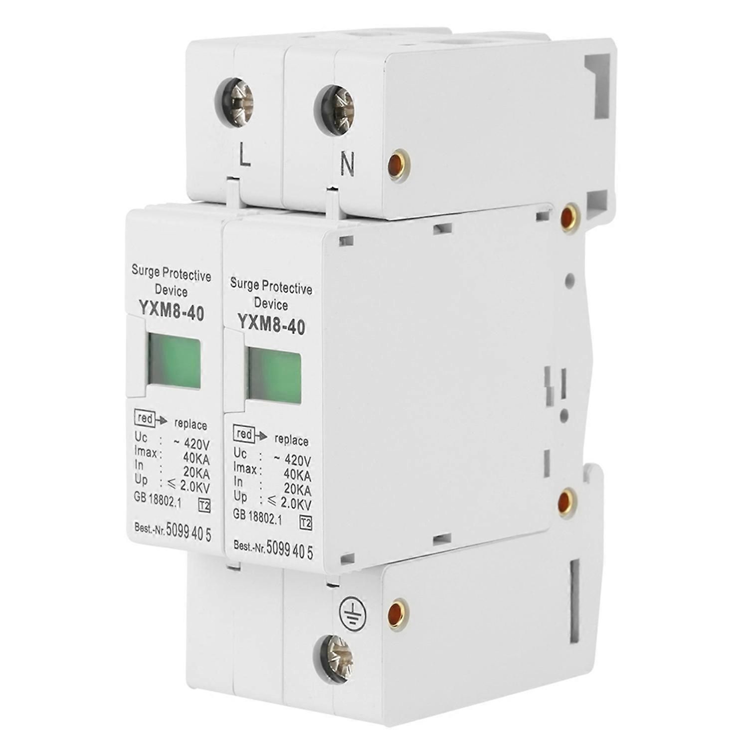 Stück 220v 2p 40ka Überspannungsschutzgerät Für Den Hausgebrauch