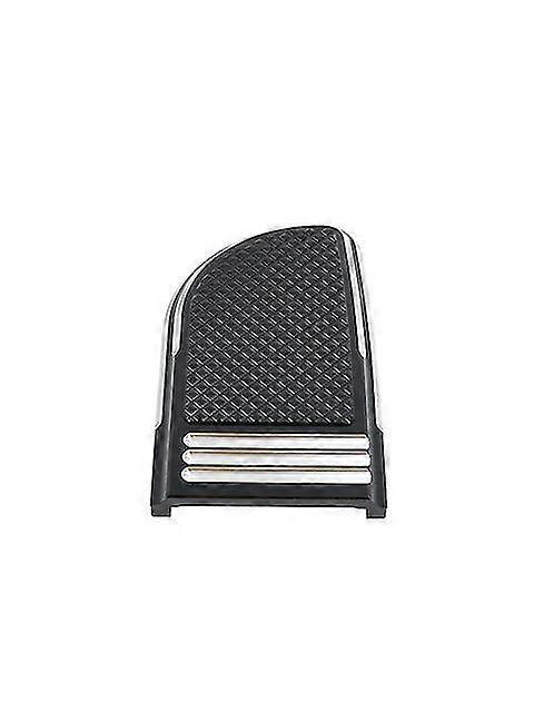 Motorrad-fußrastenabdeckung, Groß, Schwarz/verchromt, Mit Bremspedalabdeckung Für Harley Softail Touring Cvo Electra Glide Dyna Fat Boy – Schwarz/weiß