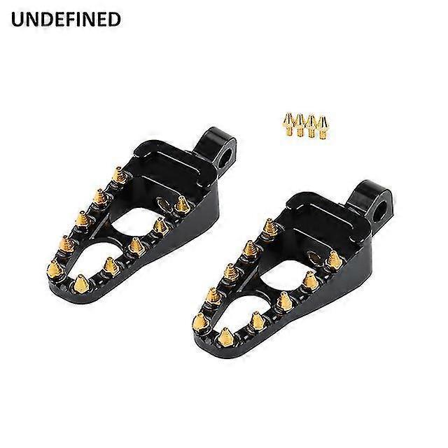 Gold Spike Motorrad-fußrasten Mx Wide Fat Fußrasten Pedale Für Harley Touring Softail Dyna Fatboy Street Bob Sportster Chopper--e
