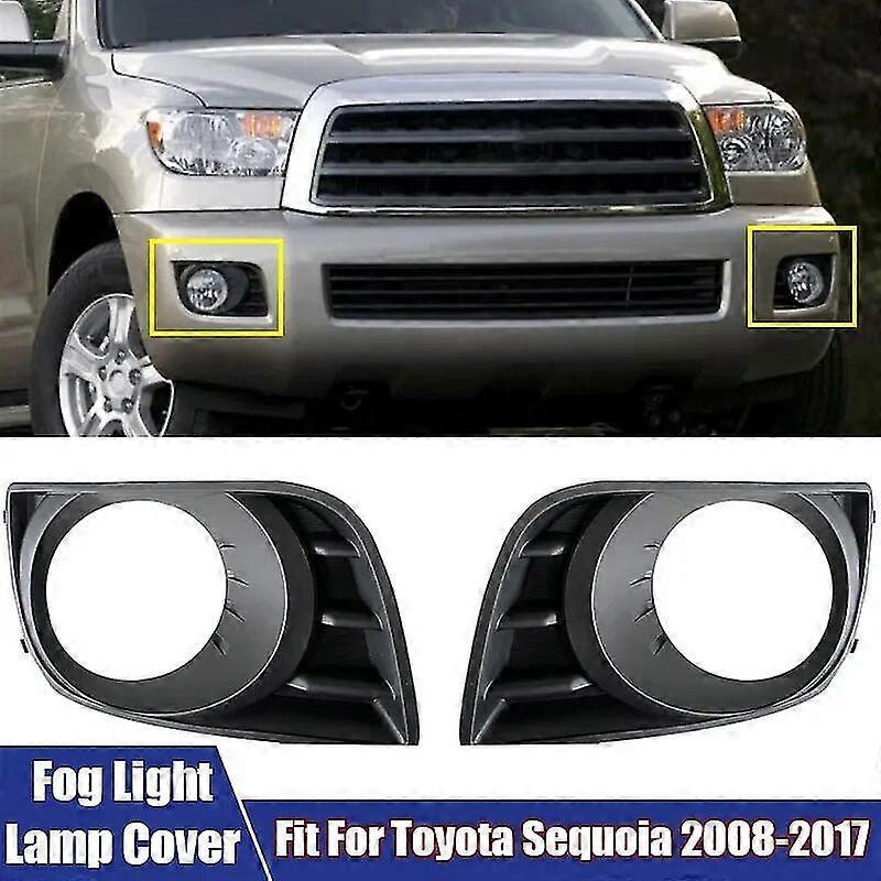 2 Stück Nebelscheinwerferabdeckungen Links & Rechts, Schutzrahmen Für Toyota Sequoia 2008-2017, Autozubehör