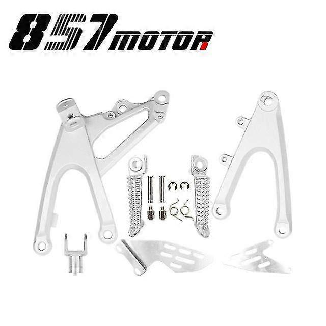 Vordere Fußrasten, Fußrasten, Pedalhalterung, Fußrastenhalterung Für Yamaha Yzf-r1, Yzfr1, R1 (2007–2008) – Silber
