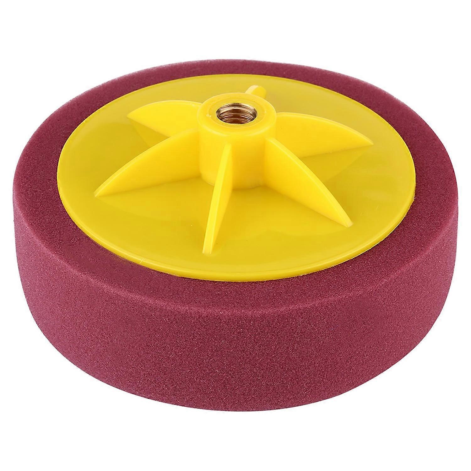 15 Cm (6 Zoll) Schwamm-felgenpolier-wachs-set Für Autopoliermaschinen, Weinrot