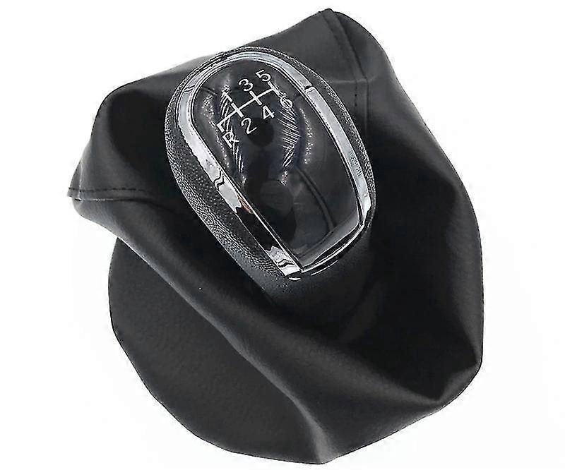 Schwarzer Schaltknaufüberzug Für 6-gang-schaltgetriebe, Passend Für Mercedes-benz C-klasse W203 S203, W202 (baujahr 1993–2001) Und A-klasse W168 (baujahr 1997–2004).