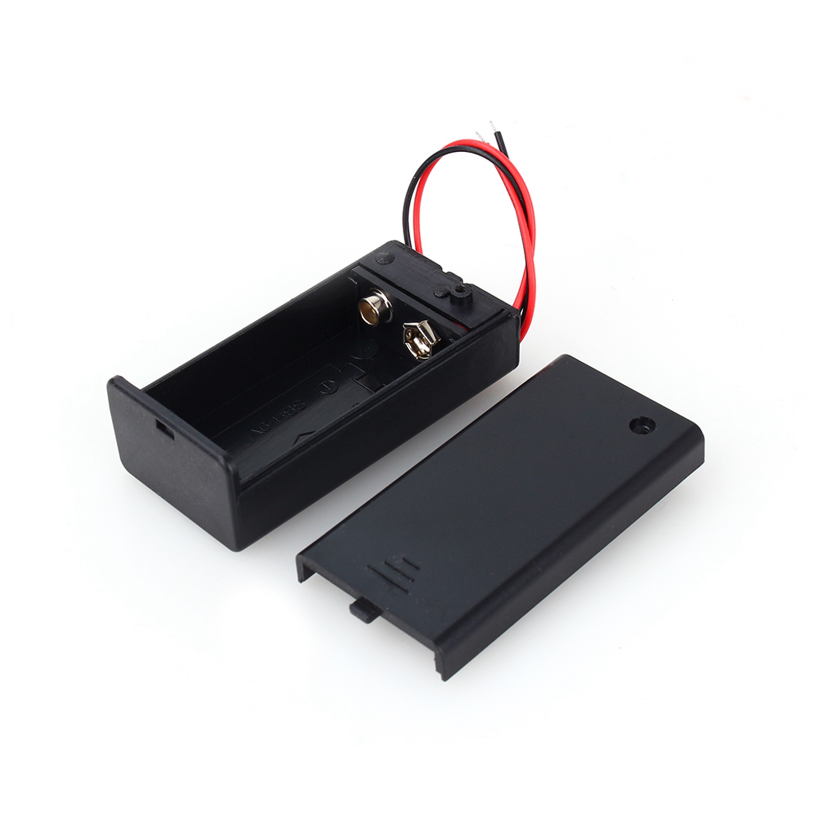 9v Pp3 Batteriehalterbox, Dc-gehäuse Mit Anschlusskabel, Ein-/ausschalter, Abdeckung, Robust