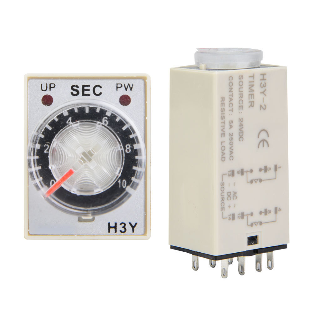 Zeitrelais 24 V Dc, H3y-2 Verzögerungstimer, Zeitschalter 10s