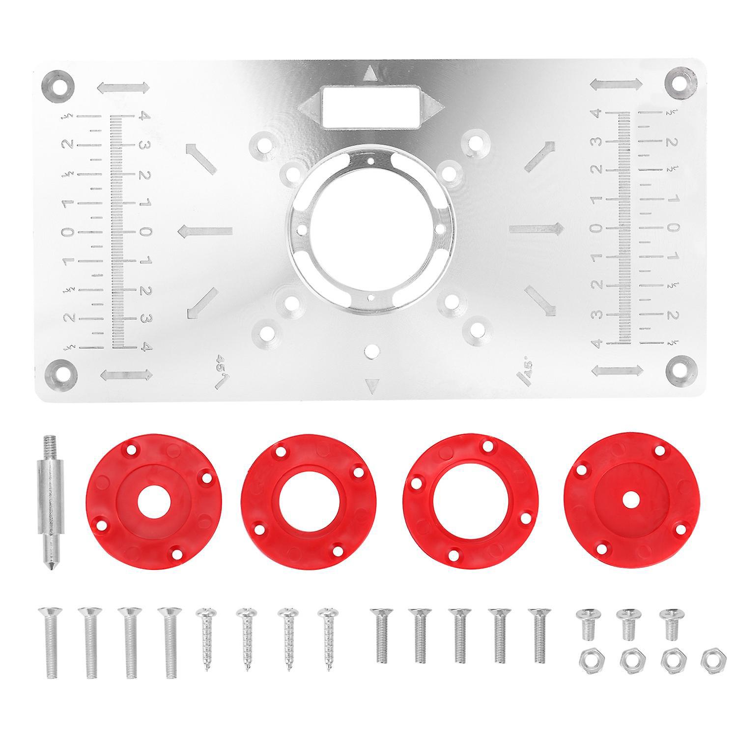 Multifunktionale Einlegeplatte Aus Aluminiumlegierung Für Frästische, Gravierwerkzeuge Und Holzbearbeitungsgeräte