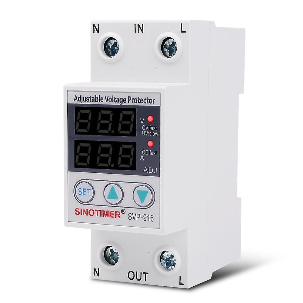 Multifunktionaler Schutzschalter Mit Einstellbarer Spannung, Strombegrenzung 40a 220v, Automatischem Rücksetzschalter Und Dual-display.
