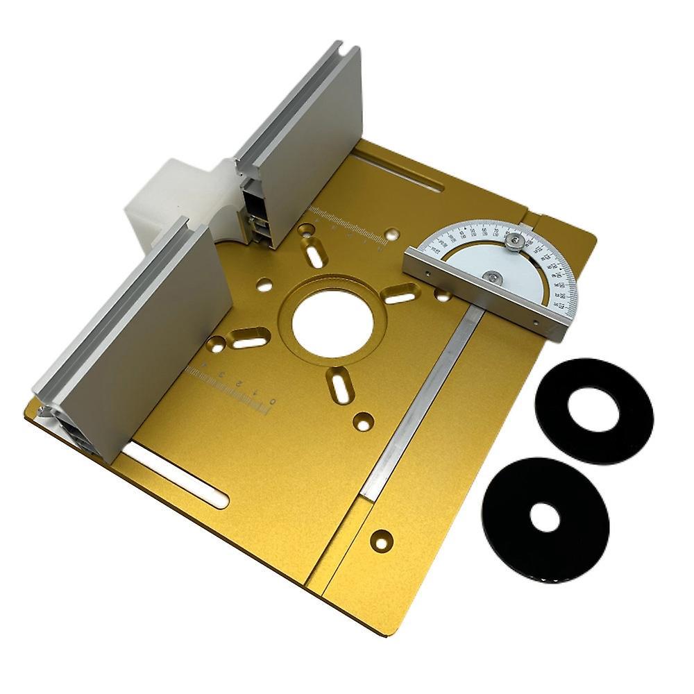 Einsatztisch Für Oberfräse Aus Aluminiumlegierung, Wendbare Holzfräsplatte, Hilfsgravierfräsmaschine.