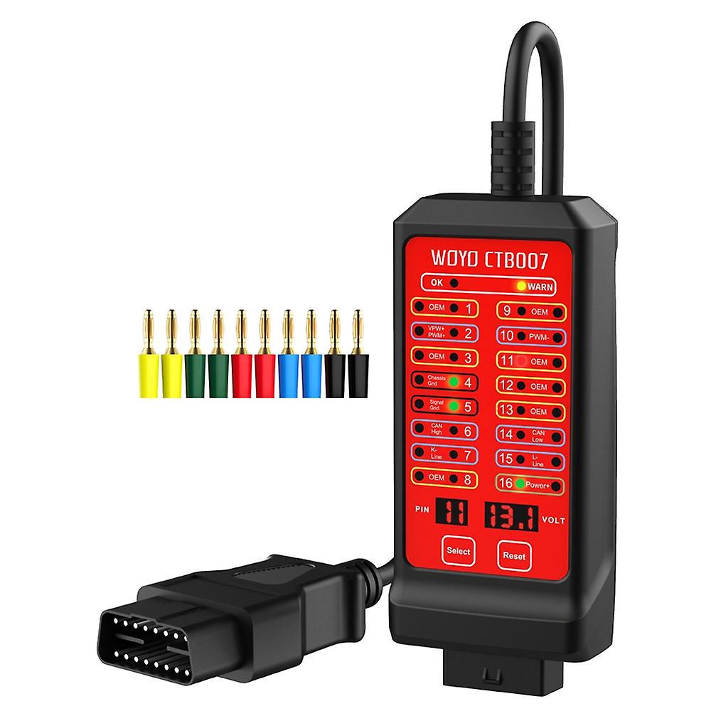 Woyo Tragbarer 12v/24v Can-tester, 16-polige Breakout-box, Can-bus-schaltungserkennung Für Fahrzeuge