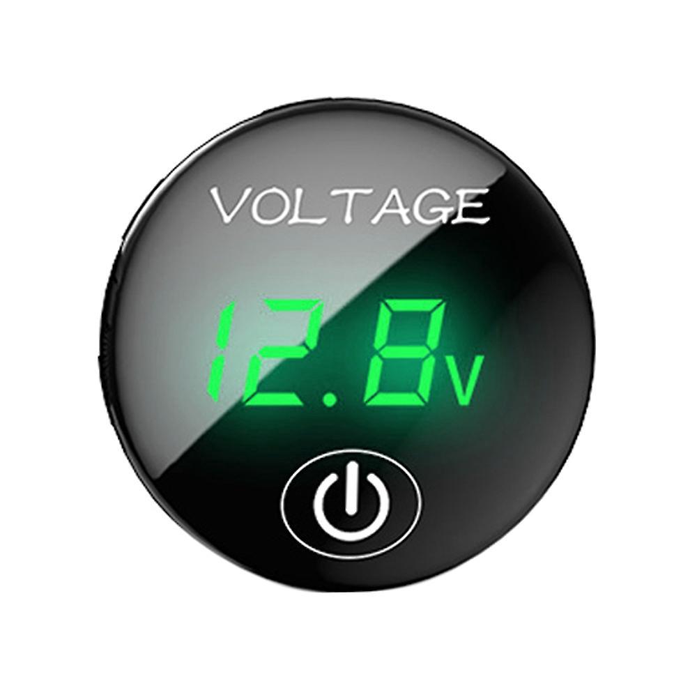 Digitales Led-spannungspanel (12–24 V Dc) Für Auto Und Motorrad Mit Touch-schalter (ein/aus)