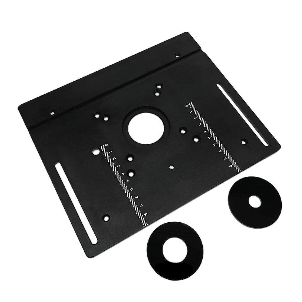 Set Aus 3 Einlegeplatten Aus Aluminiumlegierung Für Frästische, Neigbaren Holzfrästisch, Gravier- Und Bündigfräsmaschine