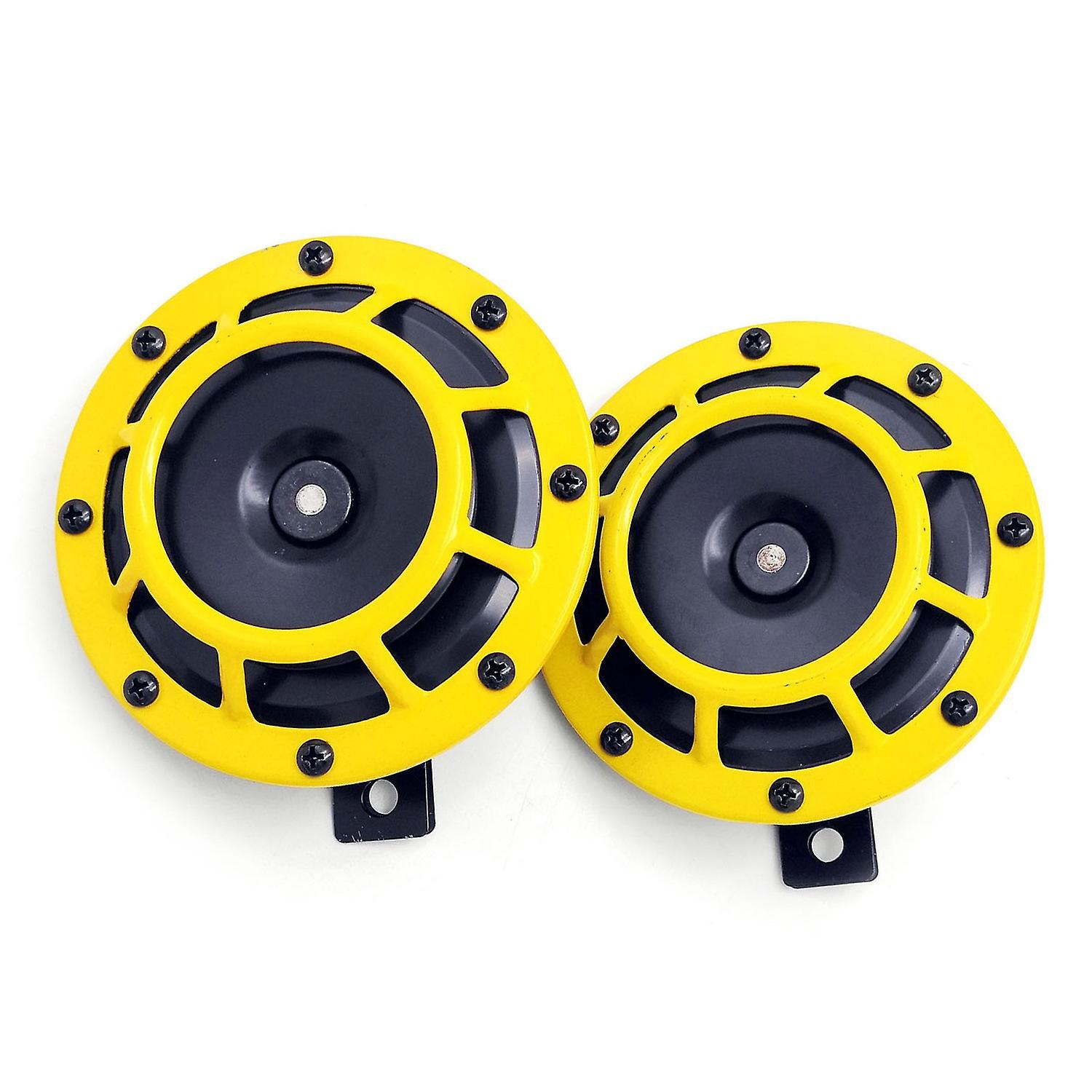Stück 125 Mm 12 V Elektrische Autohupen, Super Laut, Doppelhupen-set Mit Tiefem/hohem Ton Und Schutzgitter