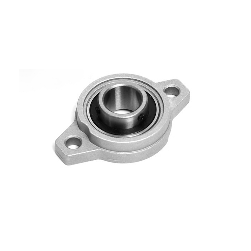 Satz Mit 4 Kfl008 Diamant-flanschlagern Aus Zinklegierung – Lagerhalterung Mit 40 Mm Bohrung Für Maschinen Und Getriebe, Silber