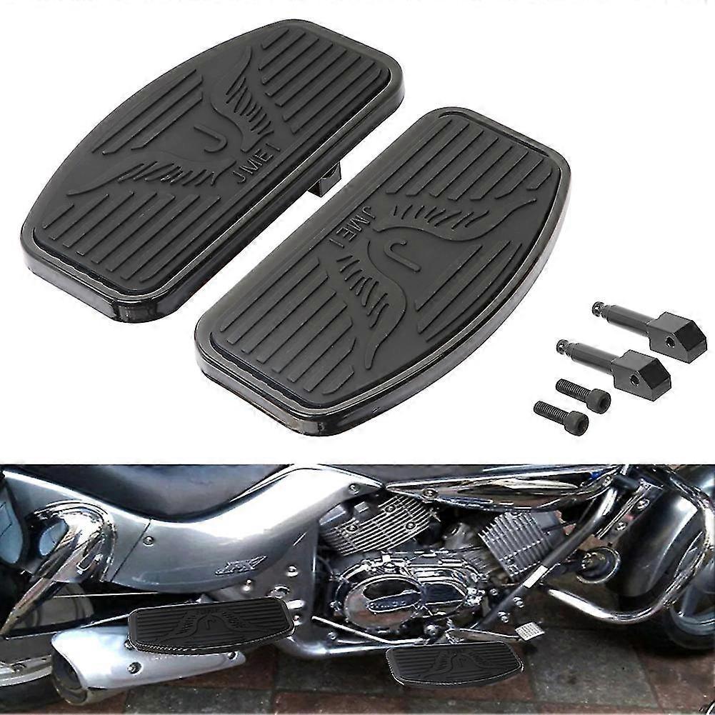 Schwarze Motorrad-fußrasten Vorne Für Honda Shadow Vt400, Steed Vlx400, Vt600, Yamaha, Kawasaki, Suzuki