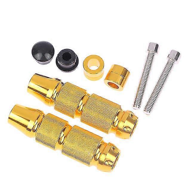 Stück Universal Cnc Aluminium Motorrad-, Fahrrad- Und Atv-fußrasten – Gold