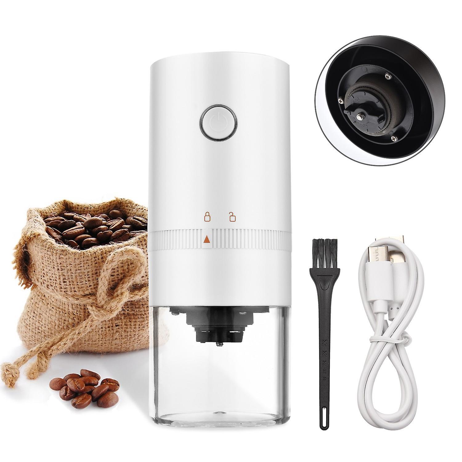 Tragbare Mini-elektro-kaffeemühle Mit Einstellbarem Grob- Und Feinmahlgrad Und Abnehmbarer Mahlkammer