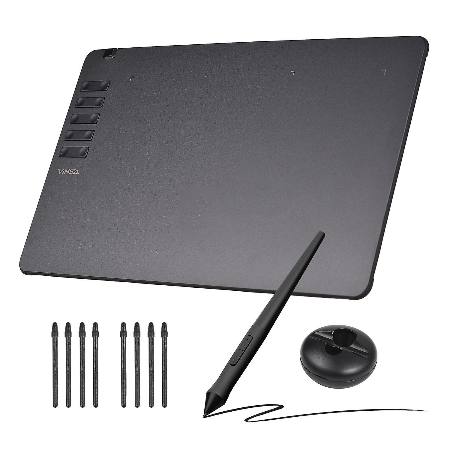 Vinsa T1161 Grafiktablett, Ultradünn, Für Kreatives Zeichnen Und Skizzen, Mit Batterielosem Stift, 8 Ni-2-zellen-akku