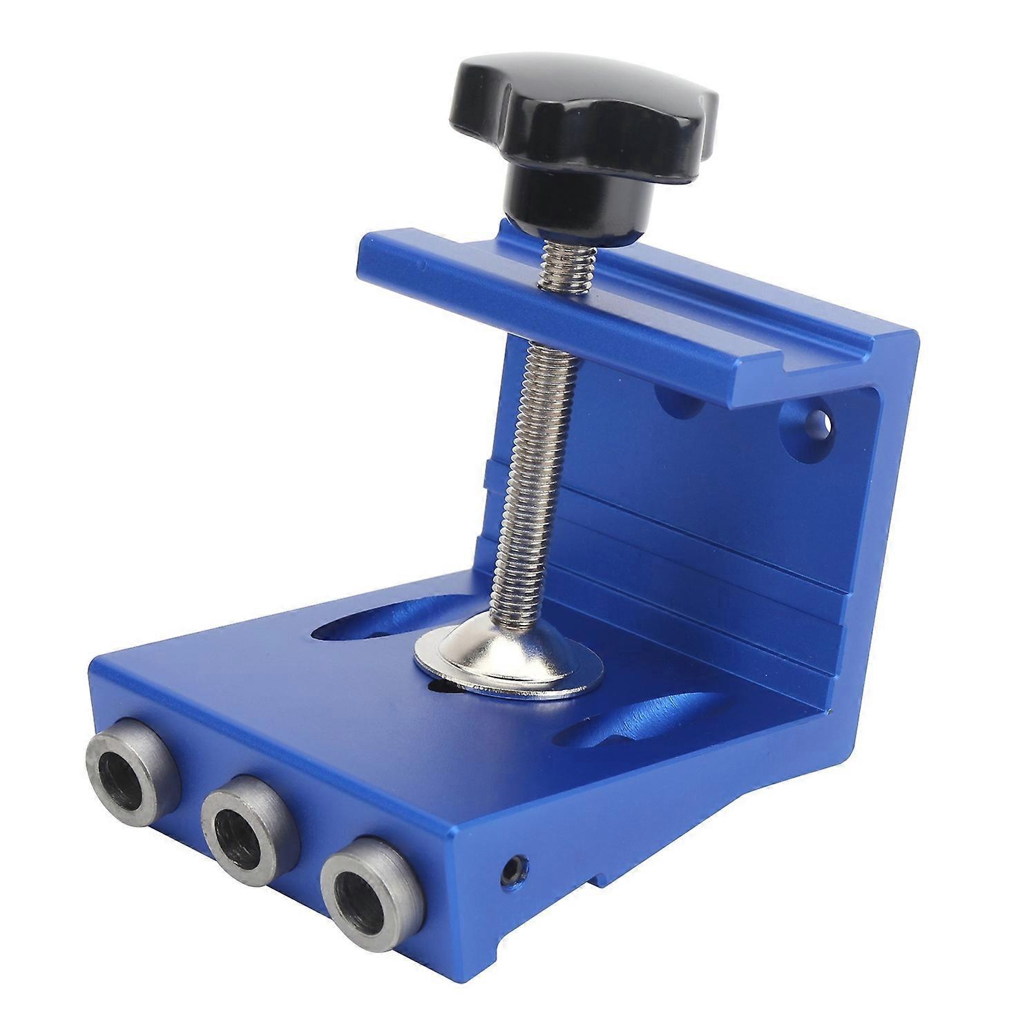 Lochschablone Aus Aluminiumlegierung Für Die Holzbearbeitung, Industriebedarf, Plattenstärke 10–35 Mm, Blau