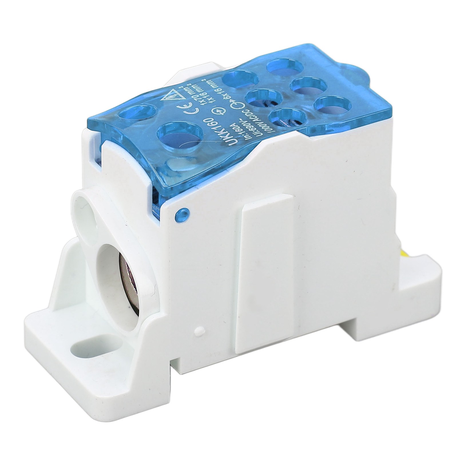 Anschlusskasten 690v 160a Din-schienen-klemmenblock Stromanschlusskasten Für Elektrizität Blau