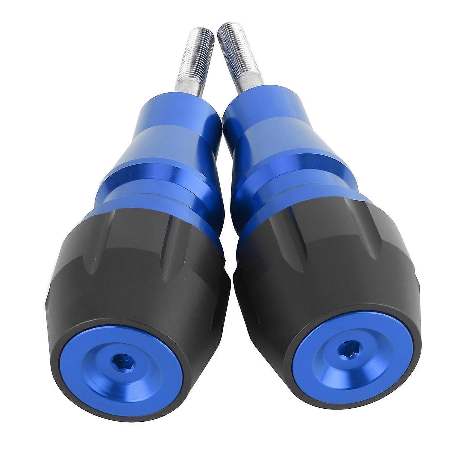 Universeller Motorrad-auspuff-sturzpad, 10 Mm, Schutzrahmen-slider, Edelstahl, Blau
