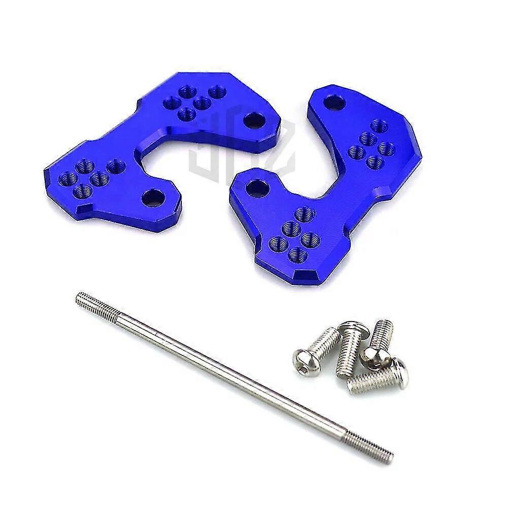 Paar Cnc-gefräste Aluminium-fußrasten Mit Schalthebelhalterung Für Yamaha Yzf R25 Mt25 R3 Abs Mt03 (2015–2018) – Blau