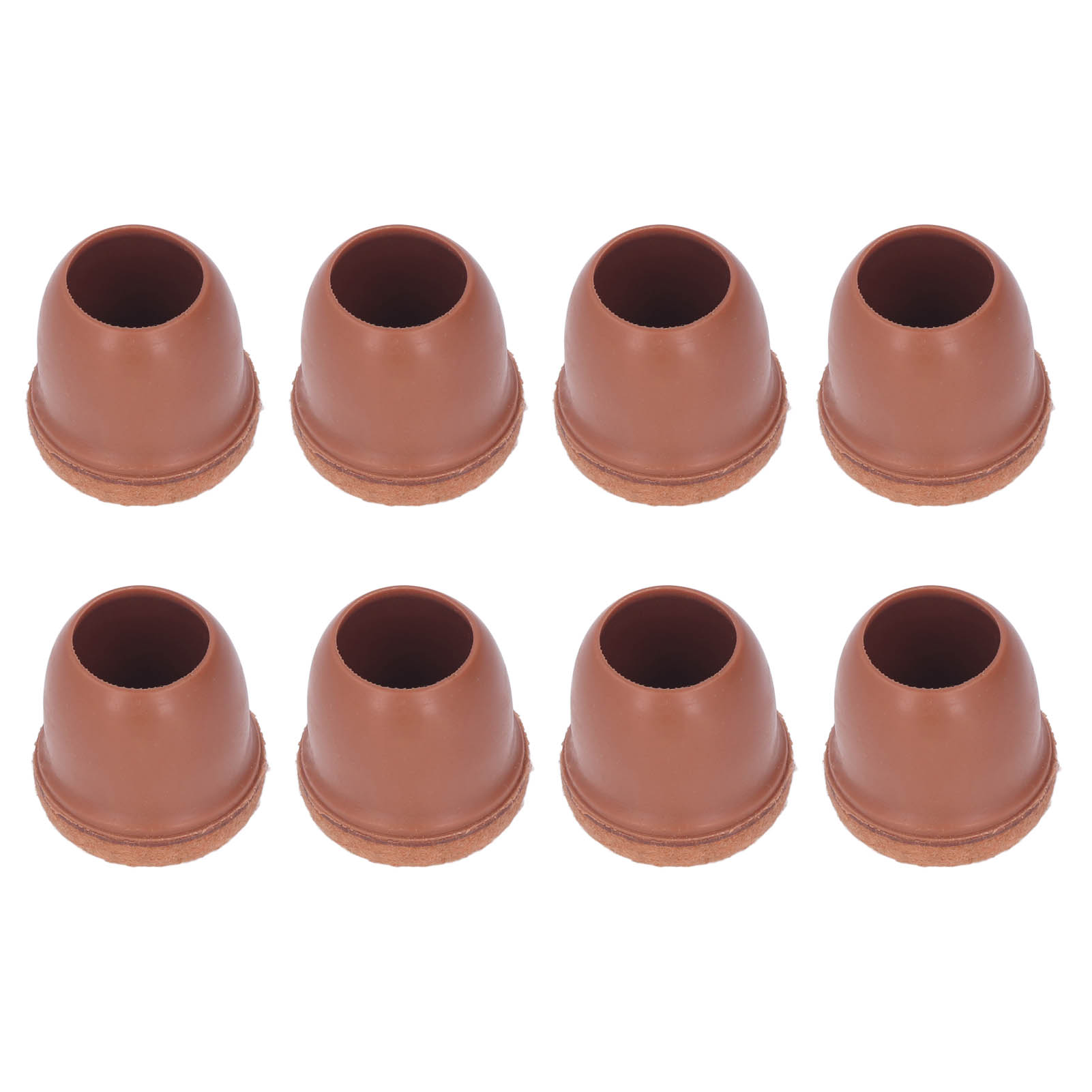 8-teiliges Stuhlbein-schutzset Aus Tpe Für Tisch Und Hocker, Braun, Größe M