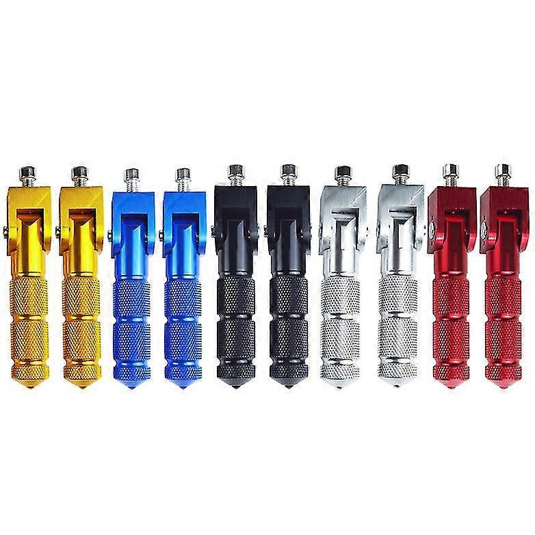 1 Paar Cnc-universal-motorradpedale, Fußrasten, Universelle Klapppedale, Roller- Und Motorradzubehör – Gold