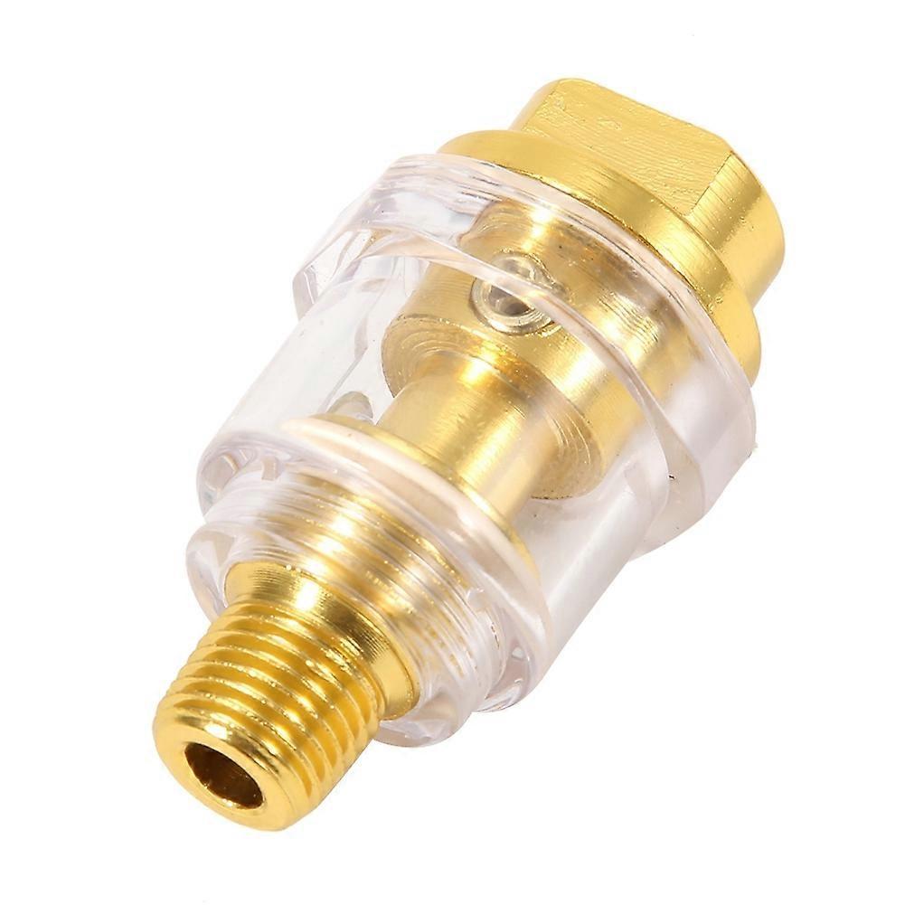 Professioneller 1/4-zoll-npt-mini-inline-öler/schmierstoff, Goldfarbenes Kupfer, Pneumatisches Werkzeugzubehör