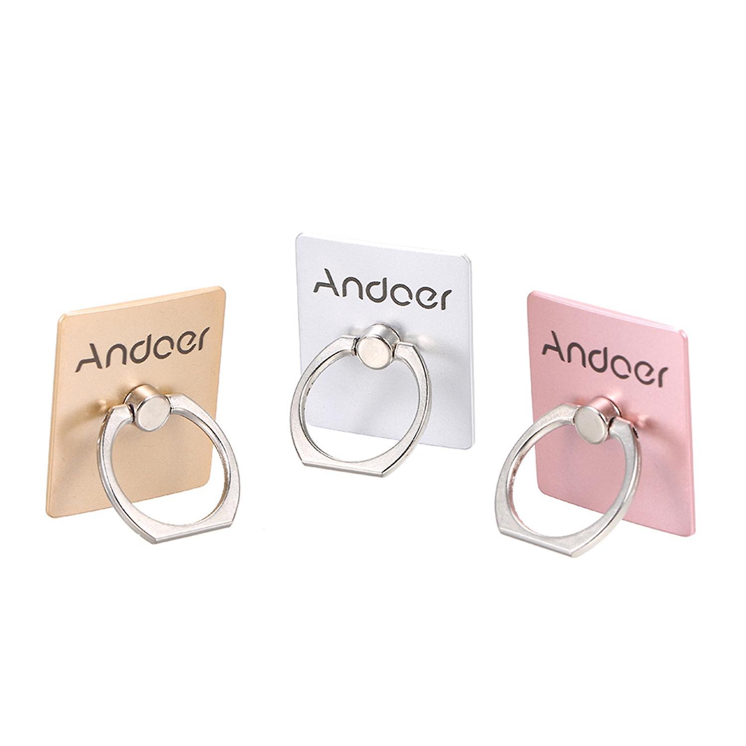 Andoer Handyhalterung Mit Fingerringgriff, 360° Drehbar, Tischständer Für Handyhüllen Und Tablets