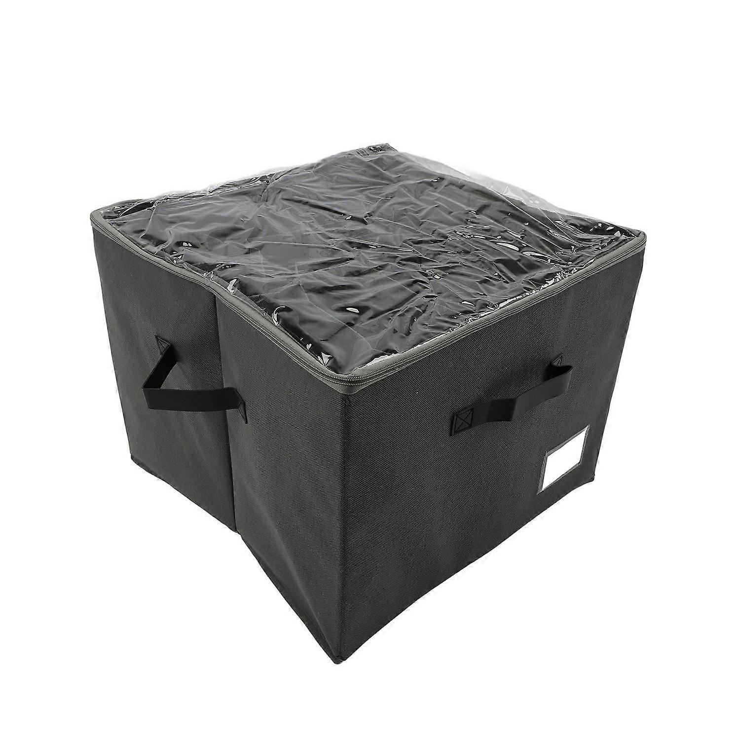 Schuh-organizer Für Den Kleiderschrank, 12 Fächer, Aufbewahrungsbox Mit Transparentem Deckel, Tragbar, Groß, Grau, 1 Stück