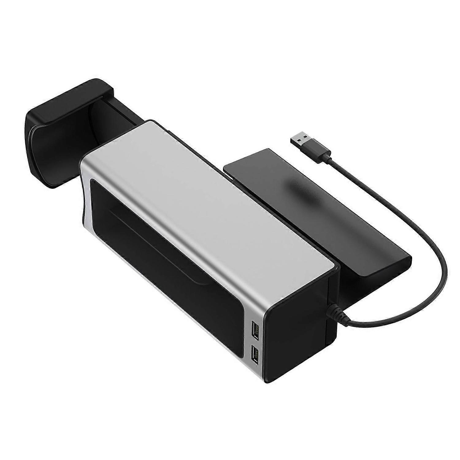 Usb-autositz-seitentasche Aus Metall, Großes Fassungsvermögen, Organizer Für Den Sitzspalt Im Auto, Silberfarben