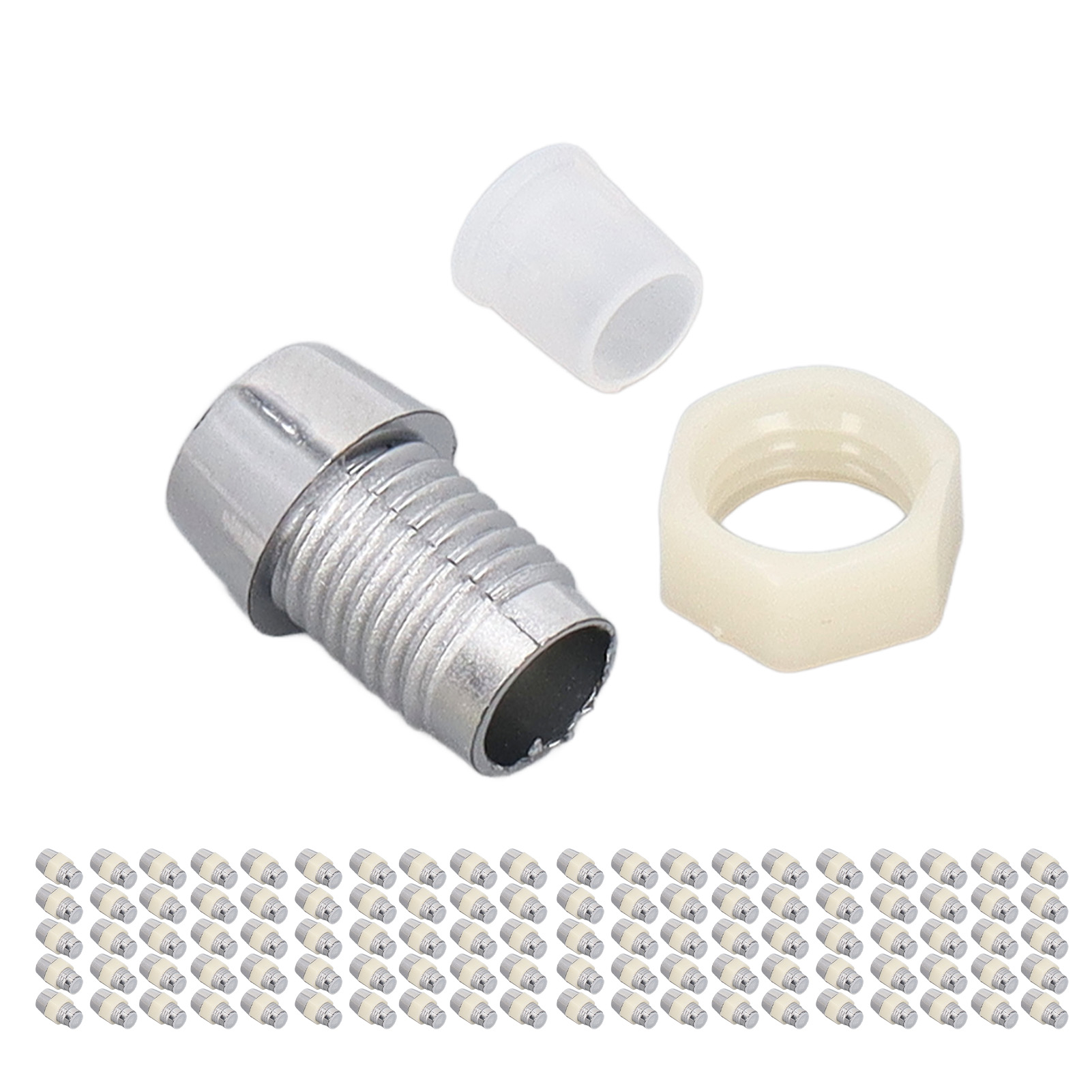 100er-set Led-halter 5 Mm Kunststoff Leuchtdioden Panelmontage Clip Zubehörset Silber