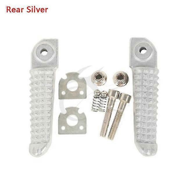 Motorrad-fußrasten Hinten Und Vorne Für Yamaha Yzf R1 2002–2020, R6 2003–2020, Yzf R6s, R1m – Hinten, Silber