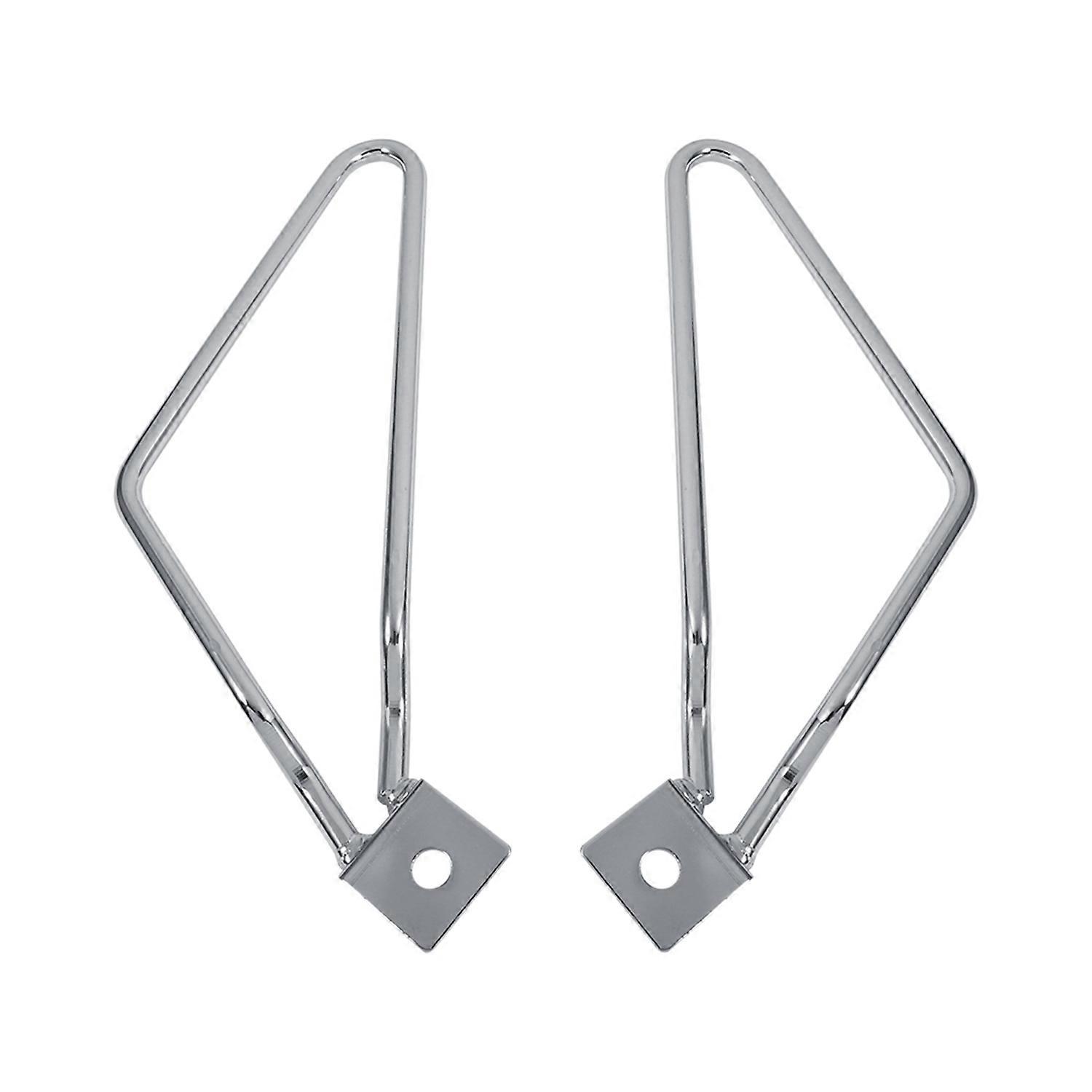 2x Motorrad-satteltaschen-halterungen Silber Für Xl883/1200 Hd1450/1584