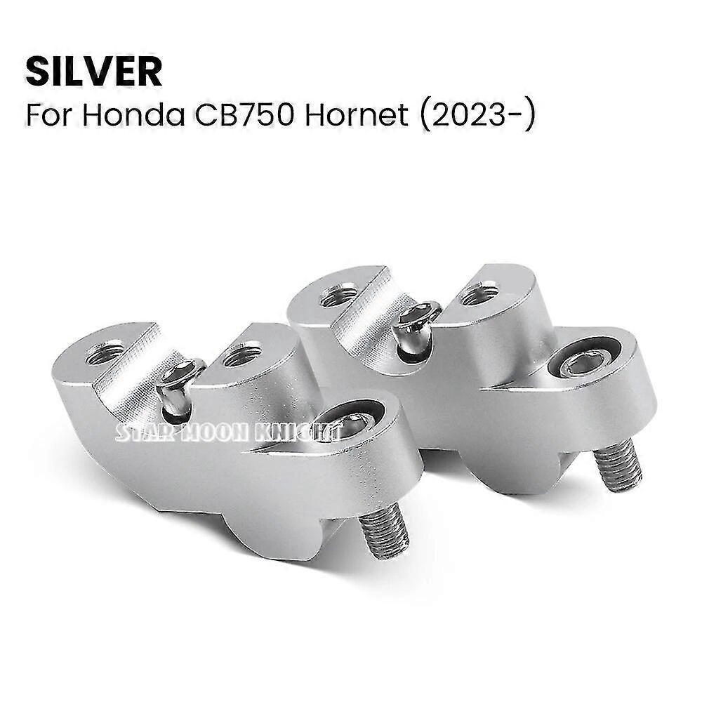 Hornet 750 Für Honda Cb750 Hornet Cb 750 2023 - Lenkererhöhung, Lenkerhöhen-klemmadapter, Zubehör - Ohne Logo - Silber