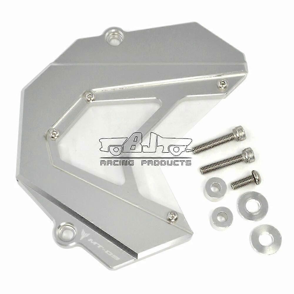 Cnc-gefräster Aluminium-motorkettenschutz Für Yamaha Mt09 Fz09 Mt-09 Fz-09 (2013–2018) – Silber